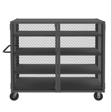 Load image into Gallery viewer, Durham HTL-3060-DD-3AS-95 Mesh Truck, 3 Adjustable Shelves, 30 X 60, 2000 Lbs. Capacity