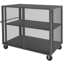 Load image into Gallery viewer, Durham HTL-3672-DD-1AS-95 Mesh Truck, 1 Adjustable Shelf, 36 X 72, 2000 Lbs. Capacity