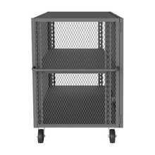 Load image into Gallery viewer, Durham HTL-3660-DD-1AS-95 Mesh Truck, 1 Adjustable Shelf, 36 X 60, 2000 Lbs. Capacity