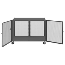 Load image into Gallery viewer, Durham HTL-4474-DD-95 Cage Truck, Low Deck, Pad Lockable, 44 X 74, 2000 Lbs. Capacity