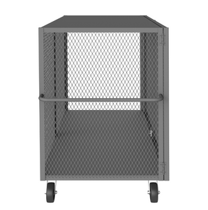 Durham HTL-3672-DD-95 Cage Truck, Low Deck, Pad Lockable, 36 X 72, 2000 Lbs. Capacity