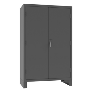 Durham JC-137-3S-5295 Cabinet, 14 Gauge, 3 Shelves, 137 Blue Bins, 48 X 24 X 78