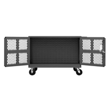 Load image into Gallery viewer, Durham PJ-2448-LP-95 Double Sided Cart With Louvered Panels