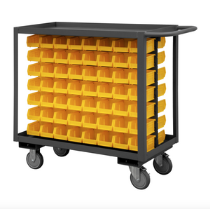 Durham RSC-1836-BLP-112-210-95 Stock Cart, 2 Shelves, 112 Bins, 18-1/4 X 42-1/4 X 37-5/8