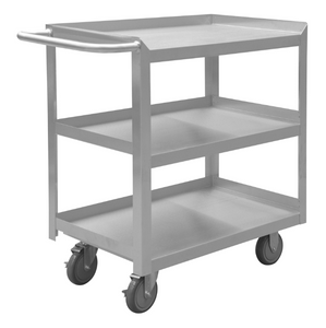 Durham SRSC1618303FLD5PU Stainless Steel Stock Cart, 3 Shelves, 18-1/8 X 36 X 35