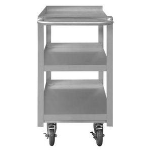 Durham SRSC1618303FLD5PU Stainless Steel Stock Cart, 3 Shelves, 18-1/8 X 36 X 35