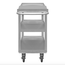 Load image into Gallery viewer, Durham SOPC1618303ALU5PU Stainless Order Picking Cart, 3 Shelves, 18-1/8 X 45 X 39