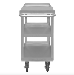 Durham SOPC1618303ALU5PU Stainless Order Picking Cart, 3 Shelves, 18-1/8 X 45 X 39