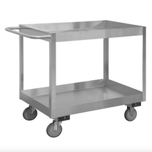 Load image into Gallery viewer, Durham SRSC31618302ALU5PUS Stainless Steel Stock Cart, 2 Shelves, 18-1/8 X 36 X 35