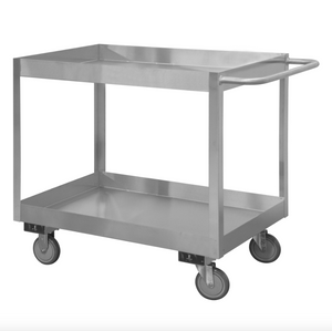 Durham SRSC31618302ALU5PUS Stainless Steel Stock Cart, 2 Shelves, 18-1/8 X 36 X 35