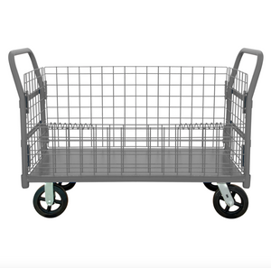 Durham W4SPTDG-306038-1-8MR95 Wire Cart, Removable Handles, Drop Gate, 30-3/8 X 67-1/4 X 38-1/4