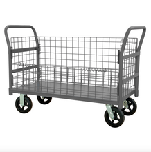 Load image into Gallery viewer, Durham W4SPTDG-244838-1-8MR95 Wire Cart, Removable Handles, Drop Gate, 24-3/8 X 55-1/4 X 38-1/4