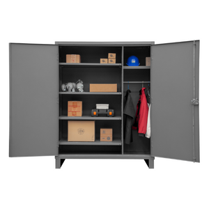 Durham HDWC244878-5S95 Wardrobe Cabinet, 5 Shelves, Hanger Bar, 48 X 24 X 78