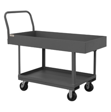 Load image into Gallery viewer, Durham WHPT624485PH95 Platform Truck, Work Height, 2 Shelves, Top Shelf 6″ Lip, 2000 Lbs. Capacity, 24 X 48