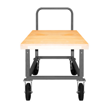 Load image into Gallery viewer, Durham WHPTA-WD-2448-8MR-95 Platform Truck, Adjustable Height, Wood Deck, 1800 Lbs. Capacity, 24 X 48