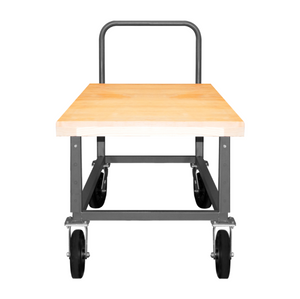 Durham WHPTA-WD-2448-8MR-95 Platform Truck, Adjustable Height, Wood Deck, 1800 Lbs. Capacity, 24 X 48