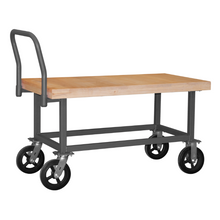 Load image into Gallery viewer, Durham WHPT-WD-3060-8MR-95 Platform Truck, Work Height, Wood Deck, 1800 Lbs. Capacity, 30 X 60