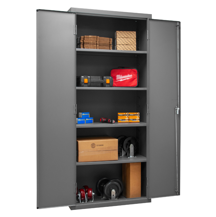 Durham 2505-4S-95 Cabinet, 16 Gauge, 4 Shelves, 48 X 24 X 78