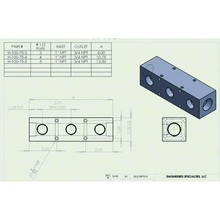 Load image into Gallery viewer, RapidAir H-75-75-5 Aluminum Manifolds