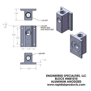 RapidAir M7510 Maxline 3/4″ Tubing Single Port Outlet