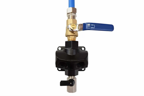 RapidAir M8203V Maxline Dual Port Outlet w/ Shutoff Valve