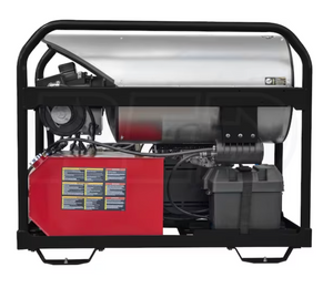 Simpson Super Brute SB65123 3500 PSI (Gas - Hot Water) Skid Belt-Drive Pressure Washer w/ General Pump & Electric Start Honda GX690 Engine