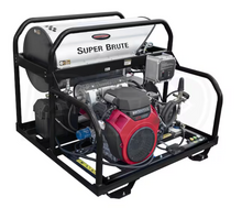 Load image into Gallery viewer, Simpson Super Brute SB65123 3500 PSI (Gas - Hot Water) Skid Belt-Drive Pressure Washer w/ General Pump &amp; Electric Start Honda GX690 Engine