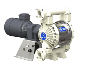 Graco 656427 Husky 2150e 2 in. PFVD Electric Diaphragm Pump; 7.5 Hp AC Motor, 240V CMPSR, End Port Flange, SS Center, PV Seat, PT Ball, PT Diaphragm