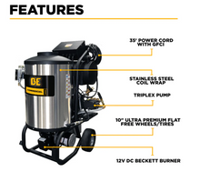 Load image into Gallery viewer, BE 42-6 2,300 PSI 4.0 GPM Hot Water Electric Pressure Washer with Comet Triplex Pump