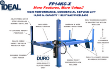 Load image into Gallery viewer, Tuxedo Lifts FP14KC-X Ideal, Four Post Service Lift