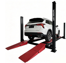 Load image into Gallery viewer, Katool KT-4M110PA 11,000 lb 4-Post Alignment Lift with 7,000 lb Rolling Jack