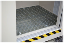 Load image into Gallery viewer, Justrite 912041 4-Drum, Explosion Relief Panels, 2-Hour Fire-Rated Outdoor Safety Locker