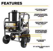 Load image into Gallery viewer, BE HW4415PA 4,400 PSI - 4.2 GPM Hot Water Pressure Washer with Powerease 420 Engine and CP Triplex Pump