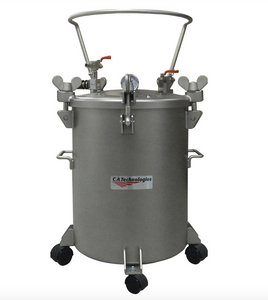 C.A Technologies 12.5 gallon (NON-ASME) Stainless Steel Non Agitated Pressure Tank - SINGLE REGULATED
