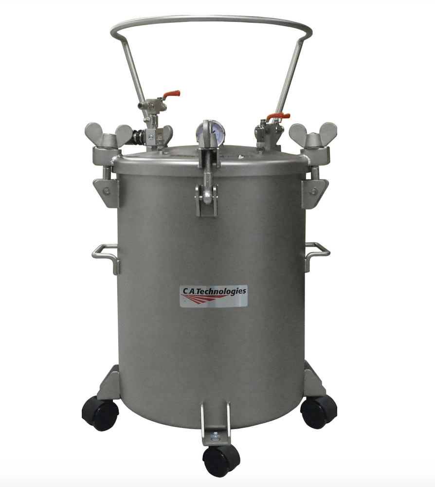 C.A Technologies 12.5 gallon (NON-ASME) Stainless Steel Non Agitated Pressure Tank - DOUBLE REGULATED
