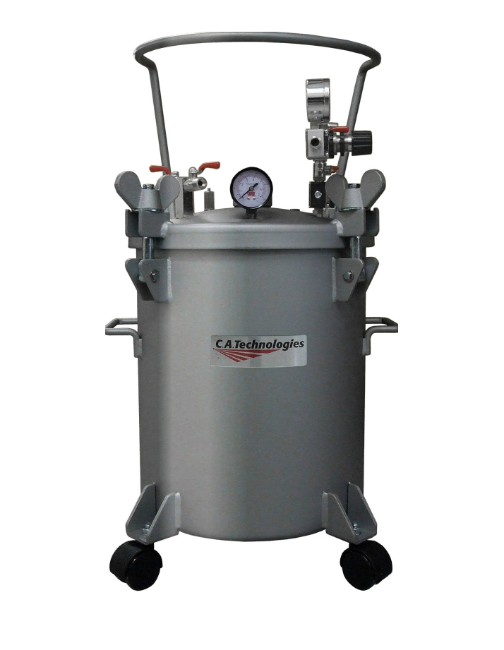 C.A Technologies 5 gallon (NON-ASME) Stainless Steel Non Agitated Pressure Tank - SINGLE REGULATED