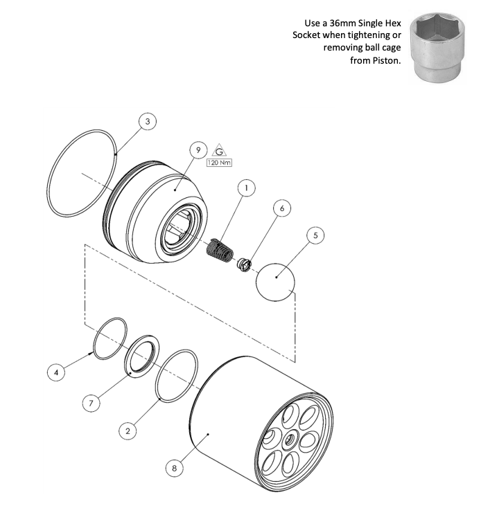 Binks - 192631 PISTON INLET SEAT