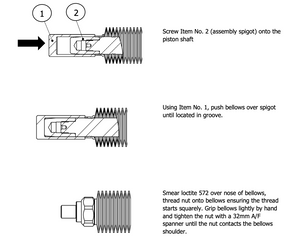 Binks Bellows Assembly Spigot