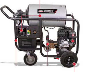 4000 PSI @ 4.0 GPM HONDA® GX390 Hot Water Direct Drive Gas Pressure Washer by SIMPSON