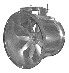 18" Tube Axial Paint Booth Fan w/ 1/2HP 200-230/460 Volt Three Phase Explosion Proof Motor