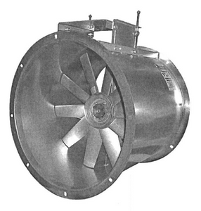 18" Tube Axial Paint Booth Fan w/ 2HP 115/230Volt Single Phase Explosion Proof Motor