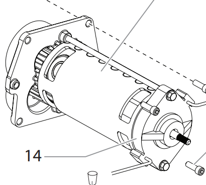 Titan 0558373A Replacement Motor for Impact 440