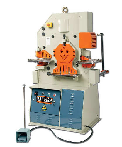 Baileigh Industrial - 220V 1Phase 62 Ton 5 Station Ironworker