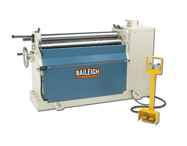 Baileigh Industrial - 220V 3Phase Hydraulic Plate Roll. 4' Length 9 Gauge Mild Steel Capacity