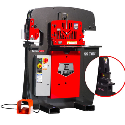Edwards - 55 Ton Ironworker 1 Phase, 230 Volt, PowerLink,10" Brake