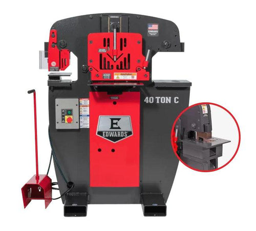 Edwards - 40 Ton C Ironworker 1 Phase, 115 Volt, Coper Notcher