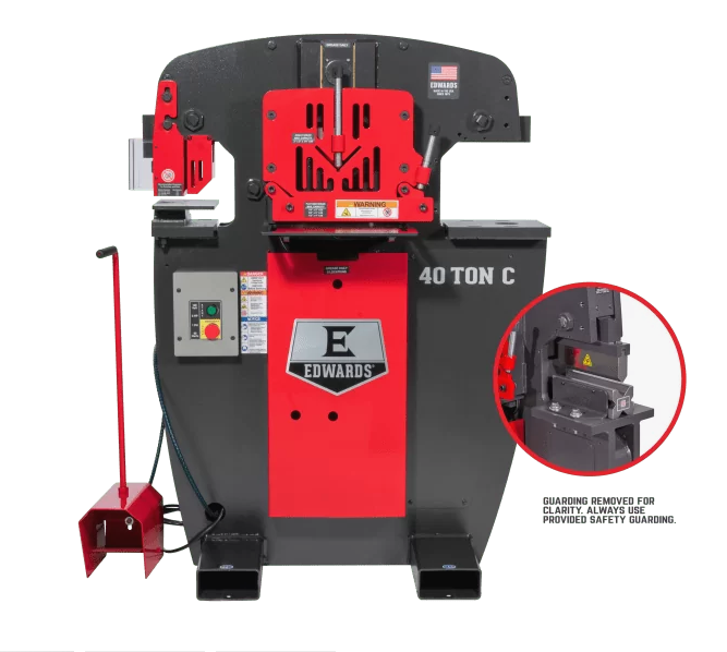 Edwards - 40 Ton C Ironworker 1 Phase, 115 Volt, 8