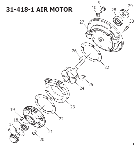 Binks 31-434 Air Motor