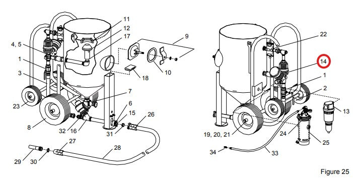 Clemco 21336 Service Valve Kits