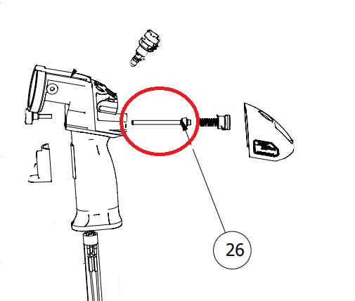 Ransburg 79310-00 Rod Assembly, Air Valve, Dual Stage